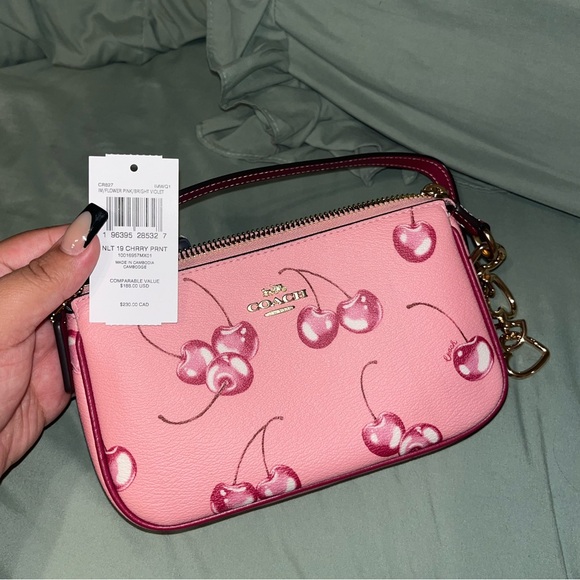 COACH CHERRY NOLITA W/ CHAIN EXTENDER - Picture 1 of 3